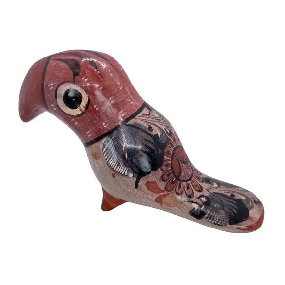 Tonala Mexico Pottery Hand Painted Toucan Ceramic Bird Folk Art Ceramic Vintage - Picture 3 of 12